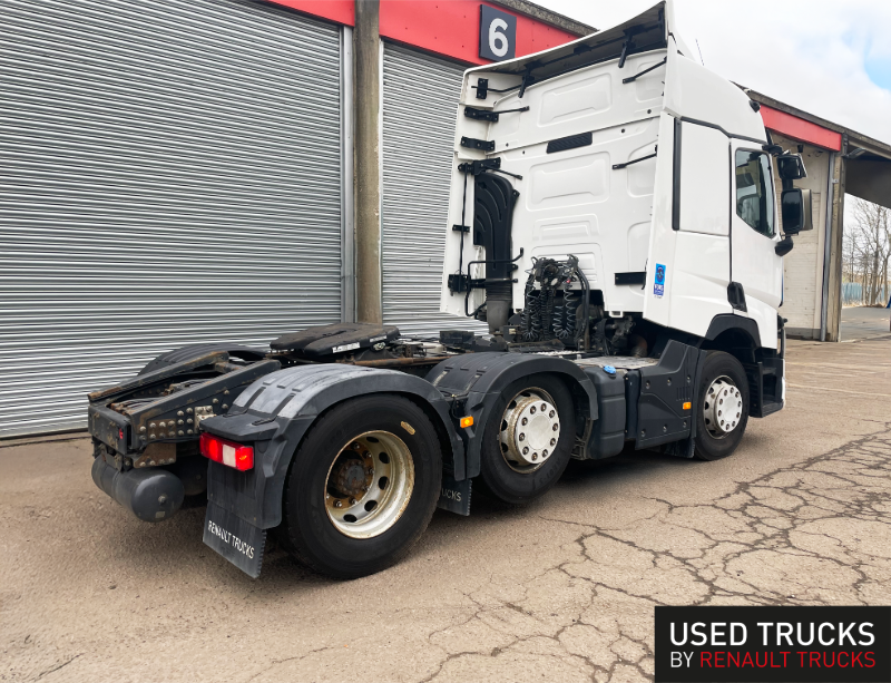 Used Renault T-460 6x2 tractor unit rear side view | White cab available at Norfolk Truck and Van | Commercial vehicle sales East Anglia