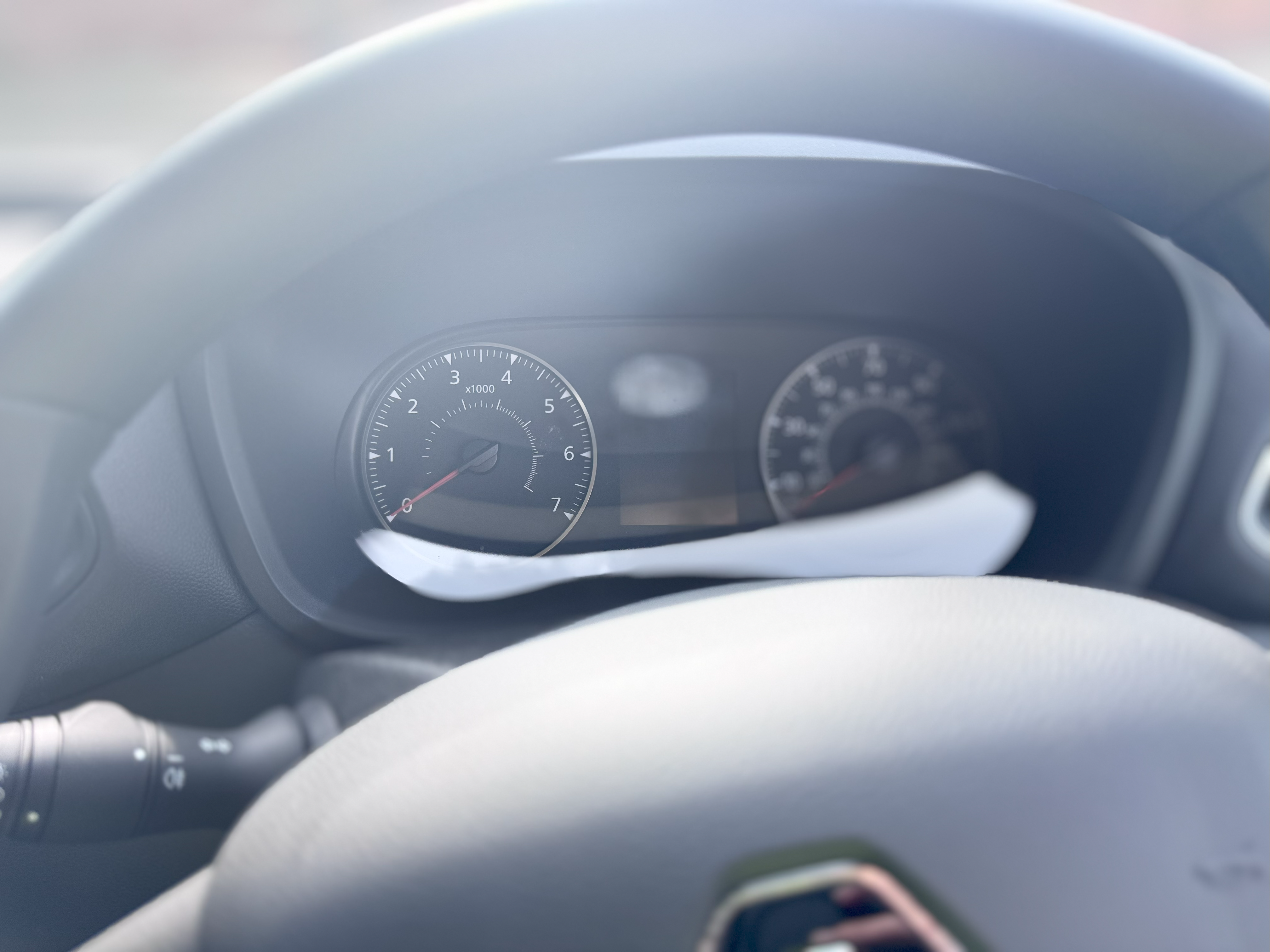 Close-up of the 2024 Renault Master L2H2 panel van speedometer – modern dash design and clear display, available from Norfolk Truck & Van.