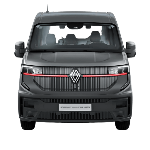 Front view of the Renault E Tech Master van