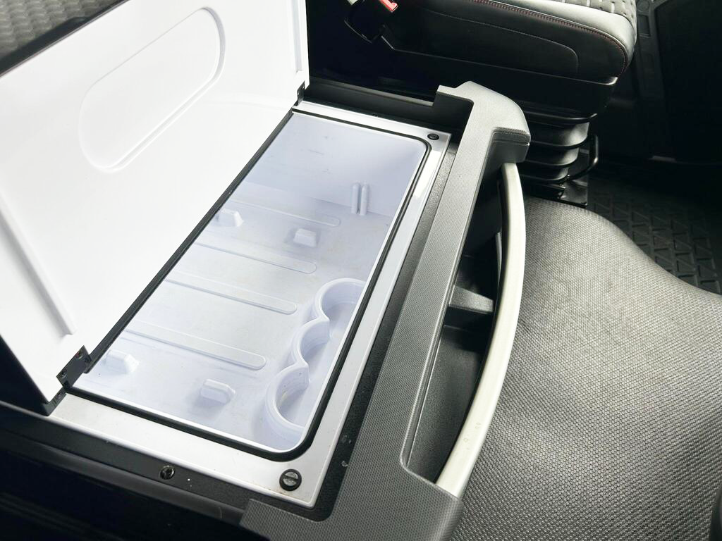 Built-in fridge inside the Renault Trucks T480 sleeper cab